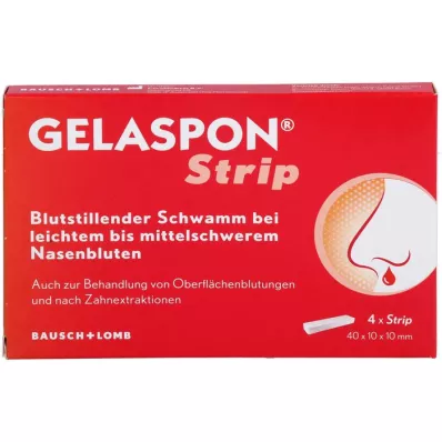 GELASPON Strimmel 1x1x4 cm gelatinsvamp, 4 stk