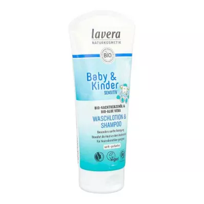 LAVERA Baby &amp; Sensitiv vaskelotion for barn &amp; Shamp, 200 ml