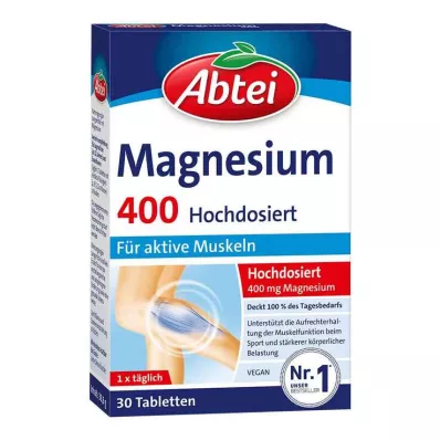 ABTEI Magnesium 400 høydosetabletter, 30 stk ABTEI Magnesium 400 høydosetabletter, 30 stk