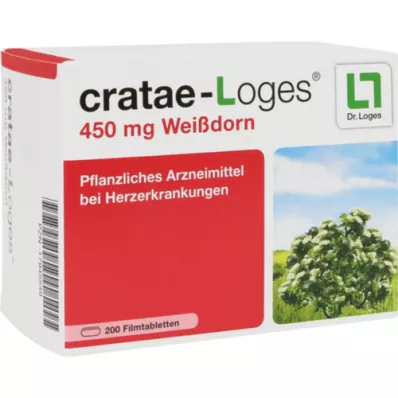 CRATAE-LOGES 450 mg hagtorn filmdrasjerte tabletter, 200 stk