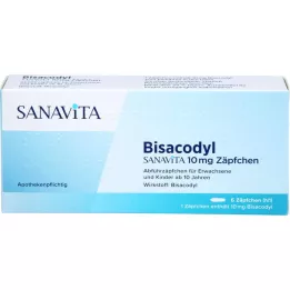 BISACODYL SANAVITA 10 mg stikkpille, 6 stk
