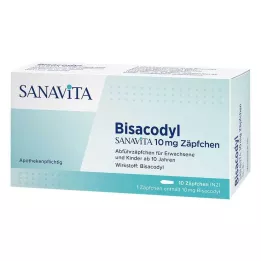 BISACODYL SANAVITA 10 mg stikkpille, 10 stk