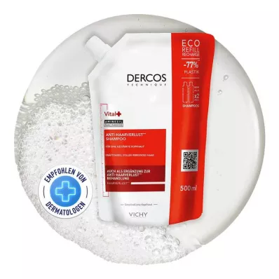 VICHY DERCOS Vital Shampoo + påfyllingspakke, 500 ml