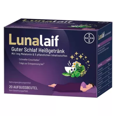 LUNALAIF Good Sleep Hot Drink Sachet, 20 stk