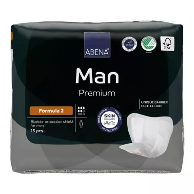 ABENA Man Premium formula 2 innlegg, 15 stk ABENA Man Premium formula 2 innlegg, 15 stk