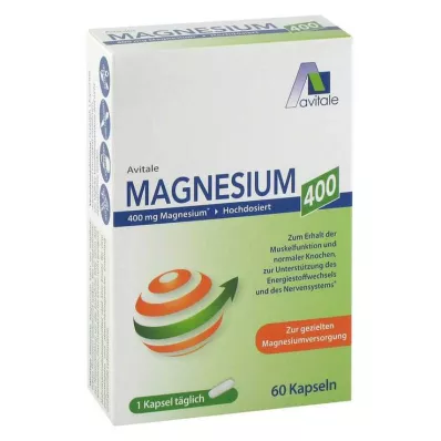 Magnesium 400 mg kapsler, 60 stk
