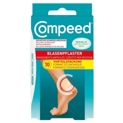 COMPEED Blistergips medium ny, 10 stk COMPEED Blistergips medium ny, 10 stk