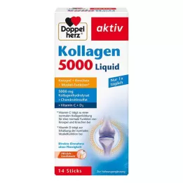 DOPPELHERZ Kollagen 5000 flytende sticks, 14X10 ml