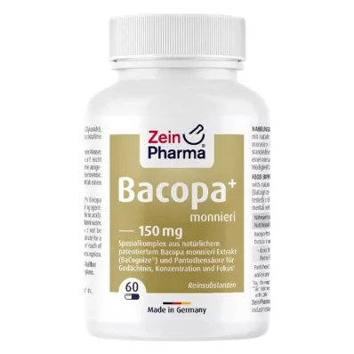 BACOPA Monnieri Brahmi 150 mg kapsler, 60 kapsler