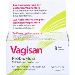 VAGISAN ProbioFlora melkesyrebakterier Vaginalkapsler, 8 stk