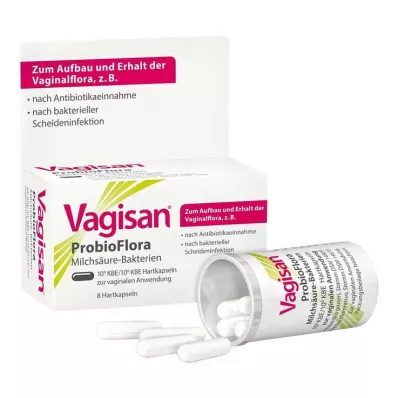 Vagisan Probioflora melkesyrebakterier harde kapsler, 8 stk Vagisan Probioflora melkesyrebakterier harde kapsler, 8 stk