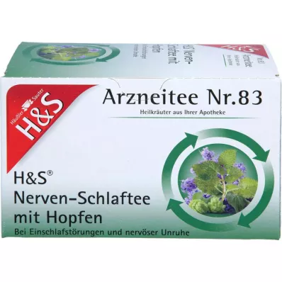 H&amp;S Nerve- og søvnte med humle Filterpose, 20X1,5 g