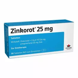 ZINKOROT 25 mg tabletter, 50 stk