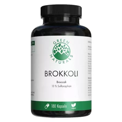 Green Naturals Broccoli + 13% Sulforaphane veganske kapsler, 180 stk Green Naturals Broccoli + 13% Sulforaphane veganske kapsler, 180 stk