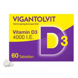 VIGANTOLVIT 4000 IE vitamin D3-tabletter, 60 stk