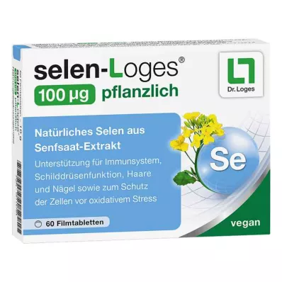 Selen-loges 100 µg vegetabilske filmdrasjerte tabletter (60 stykker)