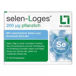 SELEN-LOGES 200 μg urtebaserte filmdrasjerte tabletter, 60 stk