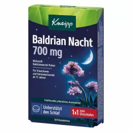 KNEIPP Valerian Night 700 mg filmdrasjerte tabletter, 30 kapsler
