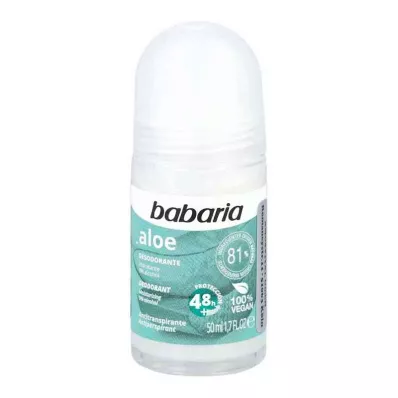 Babaria Aloe Vera Deodorant Roll-on 48 timer (50 ml) Babaria Aloe Vera Deodorant Roll-on 48 timer (50 ml)