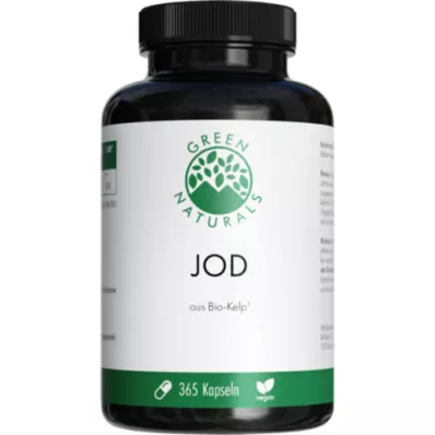 GREEN NATURALS Jod fra organisk tare 200 μg kapsler, 365 stk