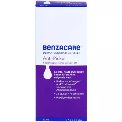 BENZACARE Fuktighetskrem mot kviser SPF 30, 120 ml