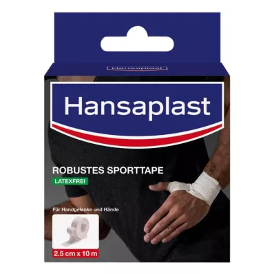 HANSAPLAST Robust sportstape 2,5 cm x 10 m hvit, 1 stk