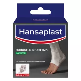 HANSAPLAST Robust sportstape 3,8 cm x 10 m hvit, 1 stk