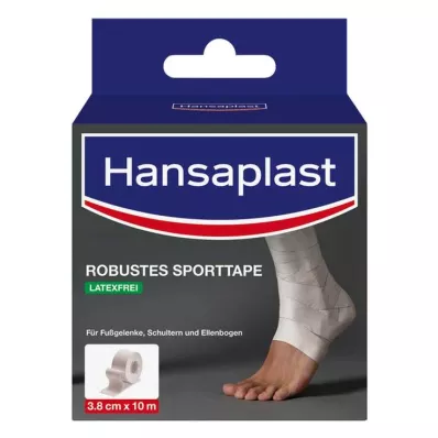HANSAPLAST Robust sportstape 3,8 cm x 10 m hvit, 1 stk