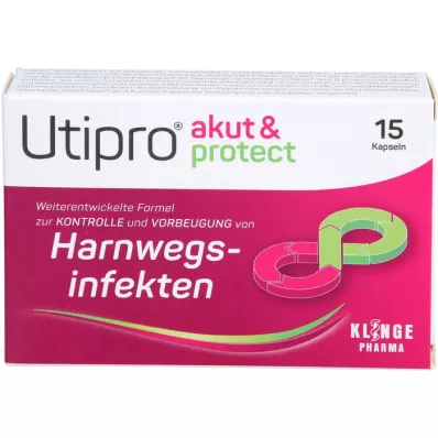 UTIPRO akutt &amp; beskytte harde kapsler, 15 stk