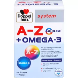 DOPPELHERZ A-Z+Omega-3 alt-i-ett-systemkapsler, 60 stk