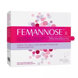 FEMANNOSE B Mikrobiotisk granulat, 14 stk