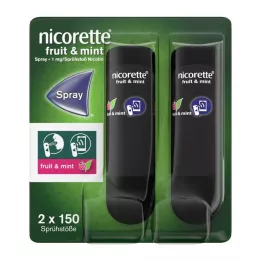 NICORETTE Frukt &amp; Mynte Spray 1 mg/spray NFC, 2 stk