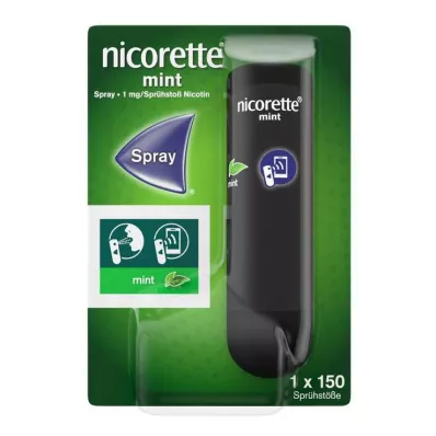 NICORETTE Mintspray 1 mg/spray puff NFC, 1 stk NICORETTE Mintspray 1 mg/spray puff NFC, 1 stk