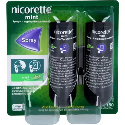 NICORETTE Myntespray 1 mg/spray NFC, 2 stk