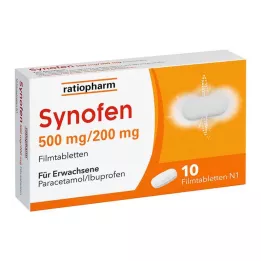 SYNOFEN 500 mg/200 mg filmdrasjerte tabletter, 10 stk