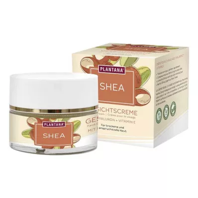 PLANTANA Shea Face Cream Hyaluron & Vitamin-E, 50 ml PLANTANA Shea Face Cream Hyaluron & Vitamin-E, 50 ml