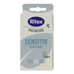 RITEX PRO NATURE SENSITIV veganske kondomer, 8 stk