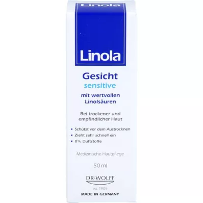 LINOLA Sensitiv ansiktskrem, 50 ml