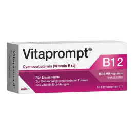 VITAPROMPT 1000 mikrogram filmdrasjerte tabletter, 50 stk