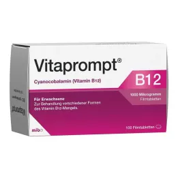 VITAPROMPT 1000 mikrogram filmdrasjerte tabletter, 100 stk