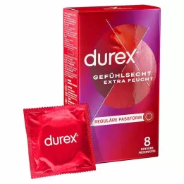 DUREX Sensitive ekstra fuktige kondomer, 8 stk