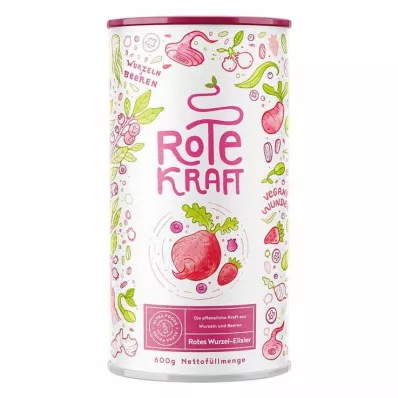 ROTE KRAFT Gurkemeie+Maca+Acai+Protein vegansk pulver, 600 g