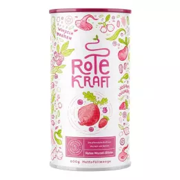 ROTE KRAFT Gurkemeie+Maca+Acai+Protein vegansk pulver, 600 g