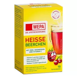 WEPA Hot Berries+Vit.C+Zinc+Magnesium Pulver, 10X10 g