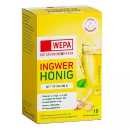 WEPA Ingefær+honning+Vitamin C-pulver, 10X10 g