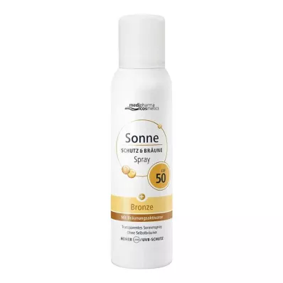 Solbeskyttelse & brun aerosol spray bronse LSF 50, 150 ml Solbeskyttelse & brun aerosol spray bronse LSF 50, 150 ml