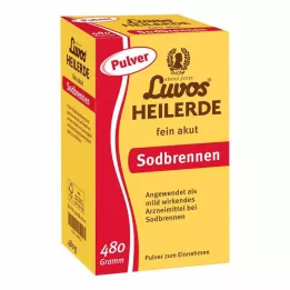 LUVOS Helbredende jord fint akutt halsbrannpulver, 480 g
