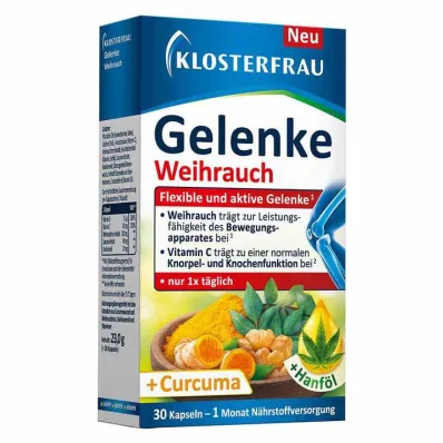 Klosterfrau Joints Frankincense Soft Capsules, 30 stk Klosterfrau Joints Frankincense Soft Capsules, 30 stk