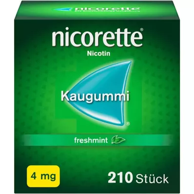 NICORETTE Tyggegummi 4 mg fersk mynte, 210 stk NICORETTE Tyggegummi 4 mg fersk mynte, 210 stk