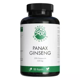 GREEN NATURALS Panax Ginseng veganske høydosekapsler, 180 stk